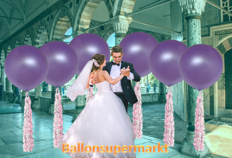 Grosse-Ballons-zur-Hochzeit-Foto-mit-tanzendem-Hochzeitspaar